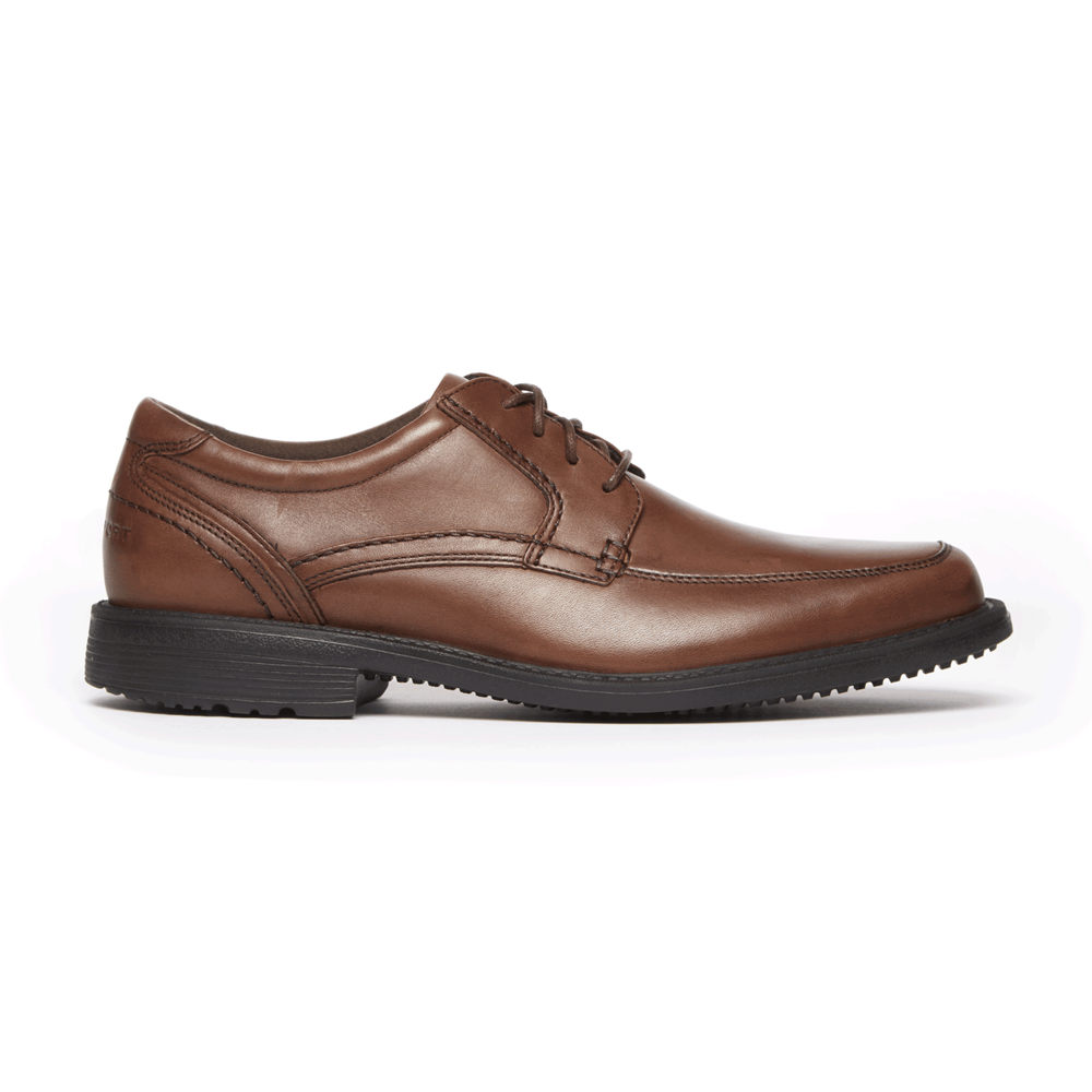 Zapatos Con Cordones Rockport Hombre Mexico - Style Leader 2 Apron Toe Marrom - YCIRD8631